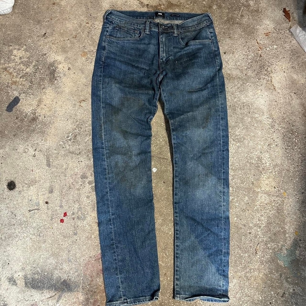 Edwin Japanese Ed-80 denim blue slim tapered jeans Size 30x32